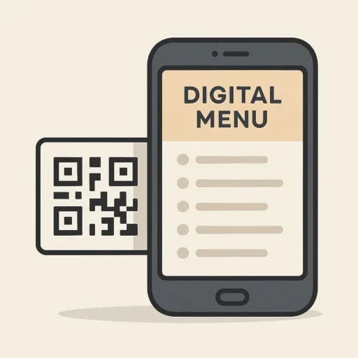 QR menu and ordering workflow